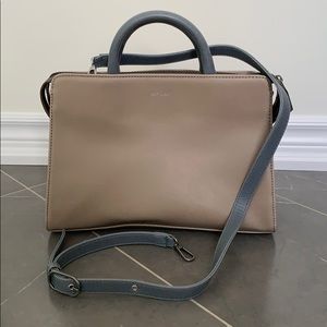 Matt and Nat vegan satchel - 3 tone color